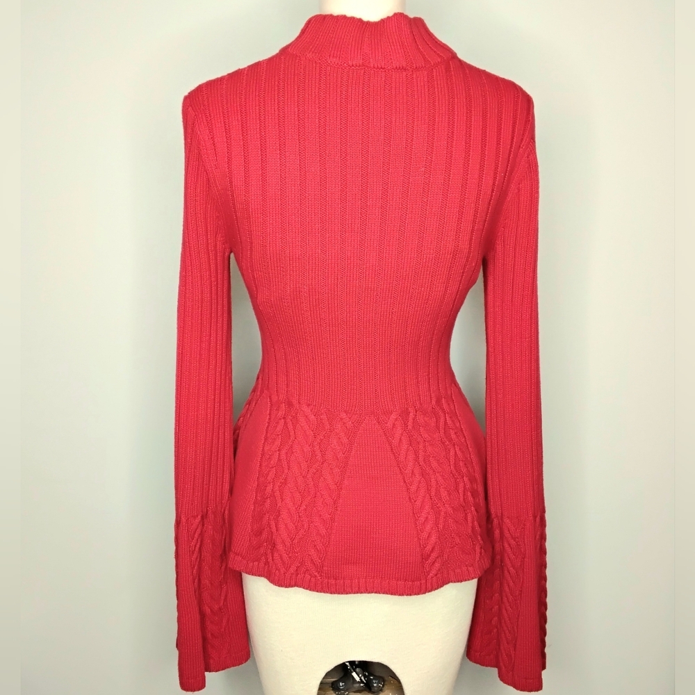 Bebe Kensington Cable Pullover Sweater NWT